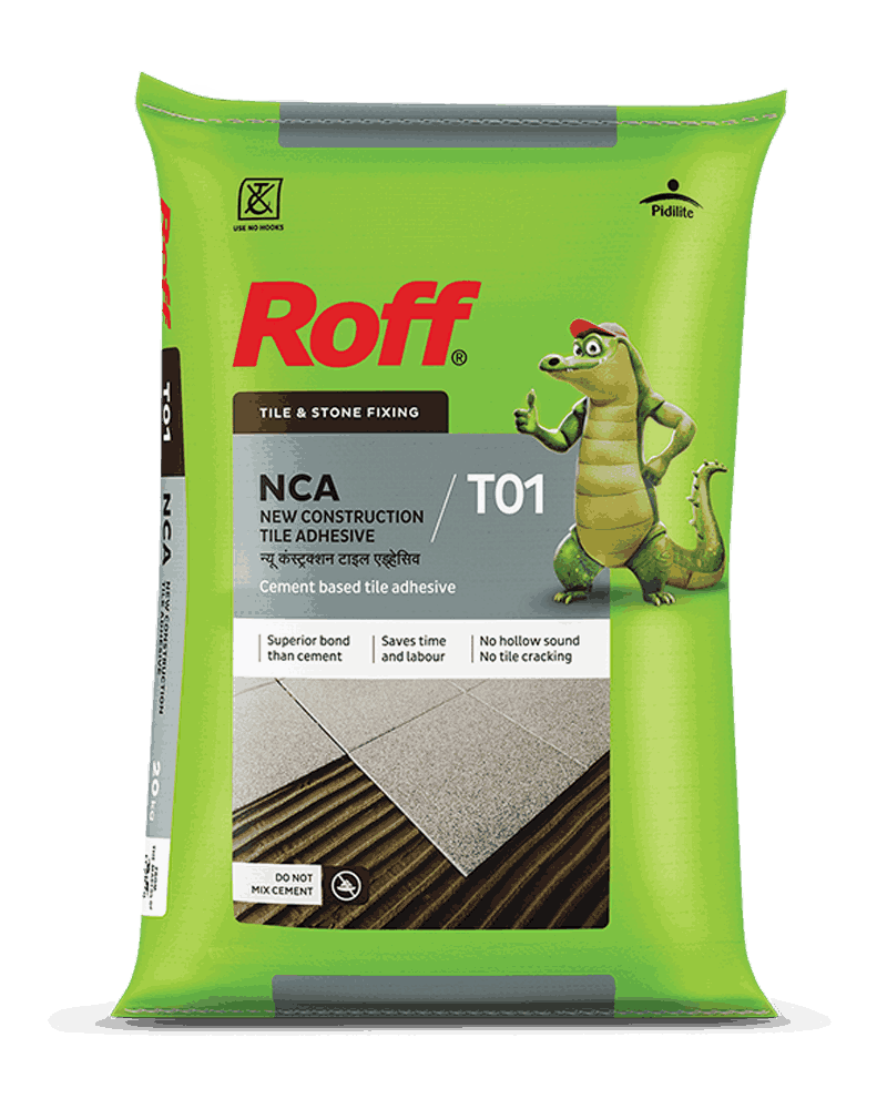 Roff T01 NCA Tile Adhesive, Grey, 30 Kg Bag - BUILDRUN