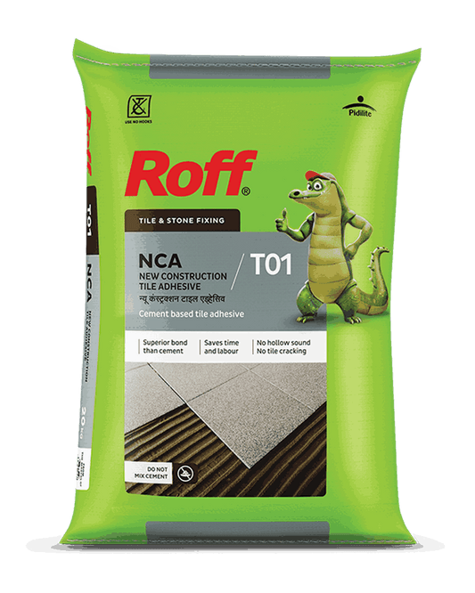 Roff T01 NCA Tile Adhesive, Grey, 30 Kg Bag - BUILDRUN